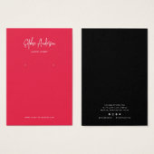 スクリプモダントカスタム・カラー・イヤリング表示カード (正面&裏面)