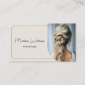 スクリプモダントカスタム・フォトQR美容師 名刺 (正面)