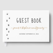 スクリプモダントカスタムPET結婚の写真 ゲストブック (正面)