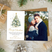 スクリプモダントクリスマスツリー2写真クリスマス シーズンカード