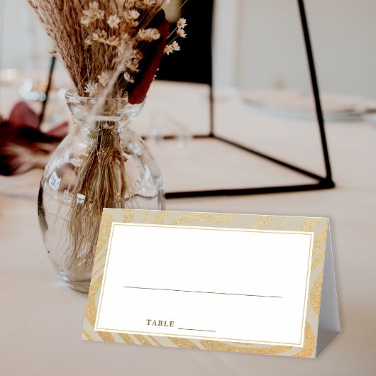 スクリプモダントグラデーション金ゴールドシーティングテーブル座席表 プレイスカード