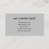 スクリプモダントグレイシンプル ロイヤリティカード (裏面)