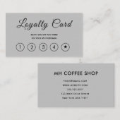 スクリプモダントグレイシンプル ロイヤリティカード (正面/裏面)