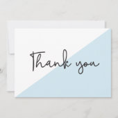 スクリプモダントシック赤ちゃんシャワーありがとう 招待状 (正面)