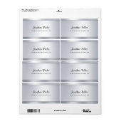 スクリプモダントシルバーシック平素の配送先住所 ラベル (フルシート)