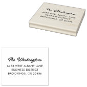 スクリプモダントシンプルビジネス名 ラバースタンプ (押印)