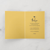 スクリプモダントシンプルフォト卒業ありがとう 箔グリーティングカード (内側レイダウン)