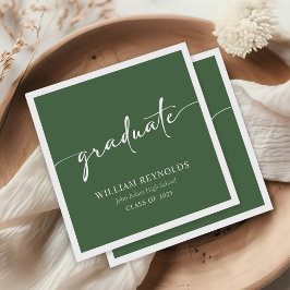 スクリプモダントシンプルフォト卒業 スタンダードカクテルナプキン