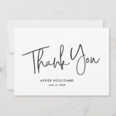 スクリプモダントシンプル卒業 サンキューカード (正面)