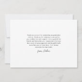 スクリプモダントシンプル卒業 サンキューカード (裏面)