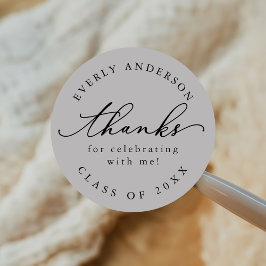 スクリプモダントシンプル卒業 ラウンドシール