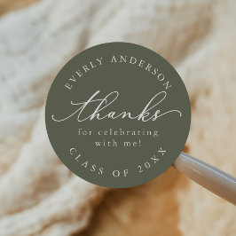 スクリプモダントシンプル卒業 ラウンドシール