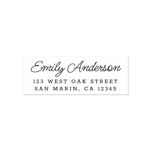 スクリプモダントシンプル差出人住所 セルフインキングスタンプ (デザイン)