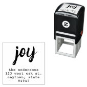 スクリプモダントジョイホリデー差出人住所スタンプ セルフインキングスタンプ (インサイチュ)