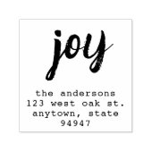 スクリプモダントジョイホリデー差出人住所スタンプ セルフインキングスタンプ (デザイン)