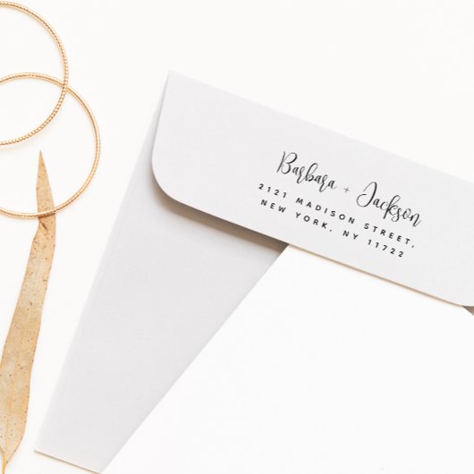 スクリプモダントスタイリッシュの差出人住所 セルフインキングスタンプ