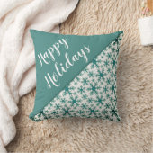 スクリプモダントスノーフレークスクリスマス クッション (ブランケット)