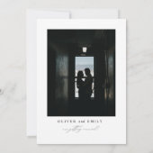 スクリプモダントタイポグラフィウェディング日付の保存 招待状 (裏面)