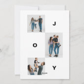 スクリプモダントタイポグラフィクリスマスツリー写真 シーズンカード (裏面)