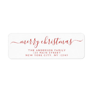 スクリプモダントタイポグラフィメリーエレガントクリスマス ラベル