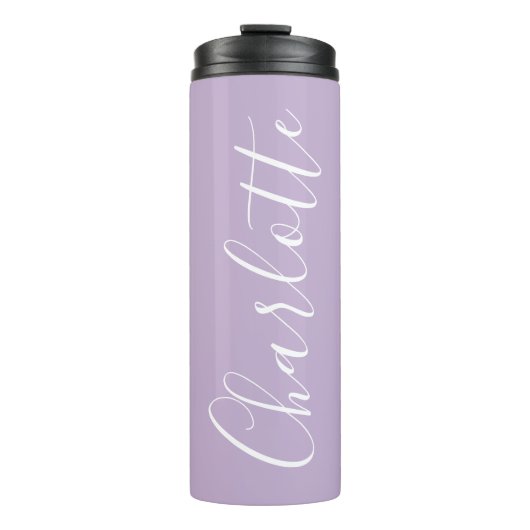 スクリプモダントタイポグラフィ名シンプル開花 タンブラー (正面)