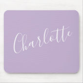 スクリプモダントタイポグラフィ名シンプル開花 マウスパッド (正面)