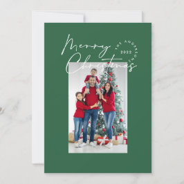 スクリプモダントタイポグラフィ1 photo Christmas Holiday シーズンカード