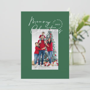 スクリプモダントタイポグラフィ1 photo Christmas Holiday シーズンカード