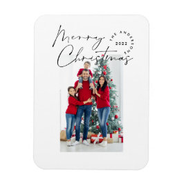スクリプモダントタイポグラフィ1 photo Christmas Holiday マグネット