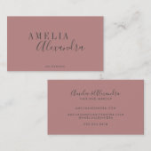 スクリプモダントダスティバラグレイカスタムボホシック 名刺 (正面/裏面)