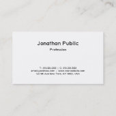 スクリプモダントデザインエレガントトレンディープレーン 名刺 (裏面)