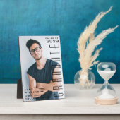 スクリプモダントトレンディー卒業生の写真 フォトプラーク (側面)