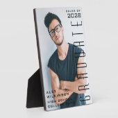 スクリプモダントトレンディー卒業生の写真 フォトプラーク (側面)