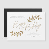 スクリプモダントハッピーホリデイズビジネスホリデーカード (正面/裏面)