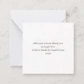 スクリプモダントハート結婚の写真予算ありがとう ノートカード (裏面)