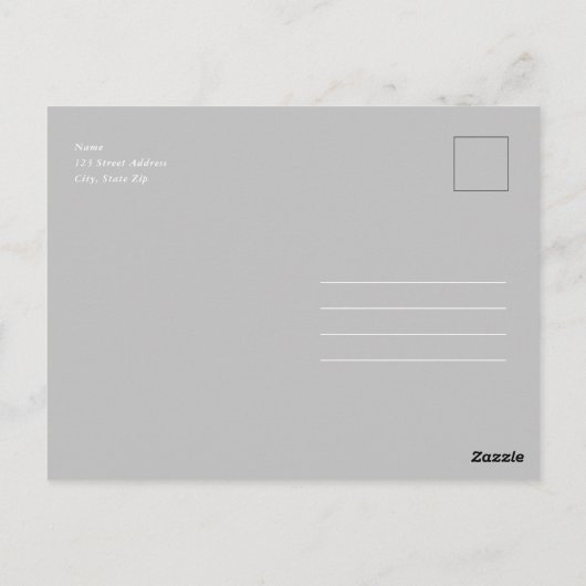 スクリプモダントバプテスマ&《キリスト教》洗礼式や命名式招待状 ポストカード (裏面)