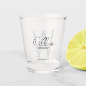 スクリプモダントパーソナライズされた・グロムスマンの名前 ショットグラス (正面)