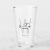 スクリプモダントパーソナライズされた・グロムスマンの名前 タンブラーグラス (正面)
