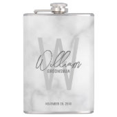 スクリプモダントパーソナライズされた・グロムスマンの名前 フラスク (正面)