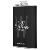 スクリプモダントパーソナライズされた・グロムスマンの名前 フラスク (左)