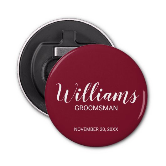 スクリプモダントパーソナライズされた・グロムスマンの名前 栓抜き (正面)