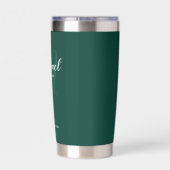 スクリプモダントパーソナライズされた・グロムスマン名 保温保冷タンブラー (背面)