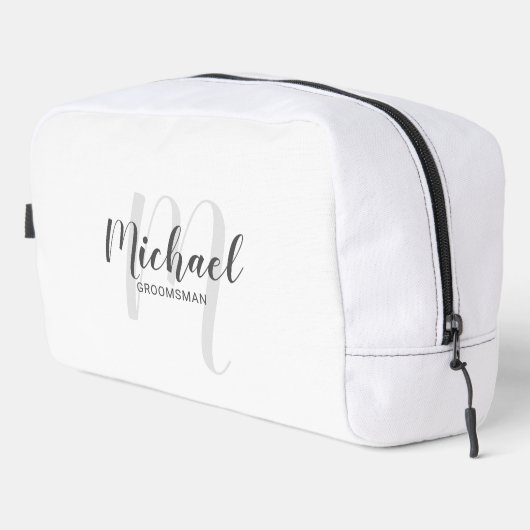 スクリプモダントパーソナライズされた・グロムスマン・モノグラム名 ドップキット (右コーナー)