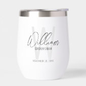 スクリプモダントパーソナライズされた・groomsmen (左面)