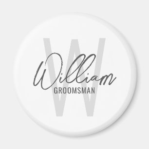 スクリプモダントパーソナライズされた・groomsmen マグネット