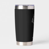 スクリプモダントパーソナライズされた・groomsmen 保温保冷タンブラー (正面)