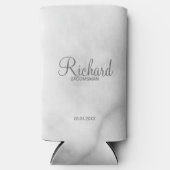 スクリプモダントパーソナライズされたGroomsmanクーラーボックス スリム缶クーラー (正面)