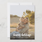 スクリプモダントファミリーフォトクリスマス2024カスタム シーズンカード (正面)