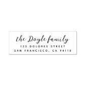 スクリプモダントファミリ名差出人住所 セルフインキングスタンプ (デザイン)