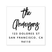 スクリプモダントファミリ名差出人住所 セルフインキングスタンプ (デザイン)